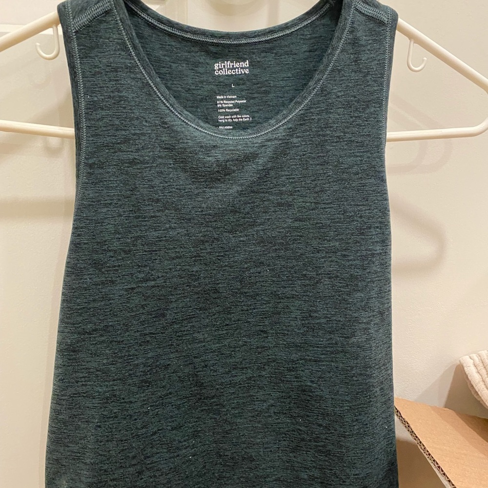 Girlfriend collective - green tank top